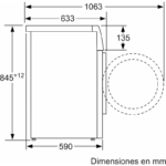 Lavadora Carga Frontal 8 kg 1200 rpm 3TS282B Balay - Imagen 3