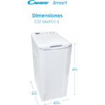 Lavadora de Carga Superior Candy CST 06LET 6 kg 1000 rpm - Imagen 2