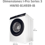 Lavadora de Carga Frontal Haier 9 kg 1400 rpm HW90-B14939 - Imagen 4
