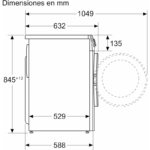 Bosch Lavadora de Carga Frontal 10 kg 1400 rpm WGG254Z1ES - Imagen 2