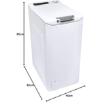 lavadora de carga superior Hoover H3TM48TACE/1-37 8 kg 1400 rpm - Imagen 2