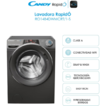 Lavadora Candy de carga frontal 8 kg 1400 rpm RO1484DWMCRT/1-S - Imagen 3