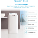 Lavadora de Carga Superior Candy CST 06LET 6 kg 1000 rpm - Imagen 5