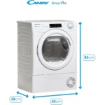 Secadora Candy 9 kg Bomba de Calor CSOE H9A2TE-S - Imagen 2