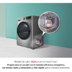 LG Secadora RH90V9PV2N 9 kg Bomba de Calor A+++ - Imagen 4