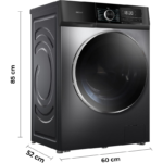 Lavadora de Carga Frontal 8 kg 1400 rpm 8500 Steel Cecotec - Imagen 3