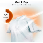 Secadora Hisense DH5S102BW 10 kg Bomba de Calor - Imagen 2