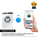 Lavadora de Carga Frontal Samsung WW90T684DLE/S3 9 kg - Imagen 3