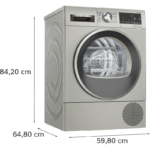 Secadora Bosch 9 kg A++ Bomba de Calor WQG2450XES - Imagen 2