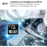 LG Lavadora de carga frontal 11 kg 1400 rpm F4WR5011A6F - Imagen 4