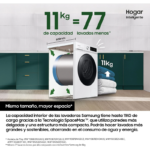 Lavadora de Carga Frontal Samsung 11 kg 1400 rpm WW11DG5B25ABEC - Imagen 2