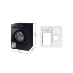 Lavadora de carga frontal 8 kg 1400 rpm WW80CGC04DABEC Samsung - Imagen 3